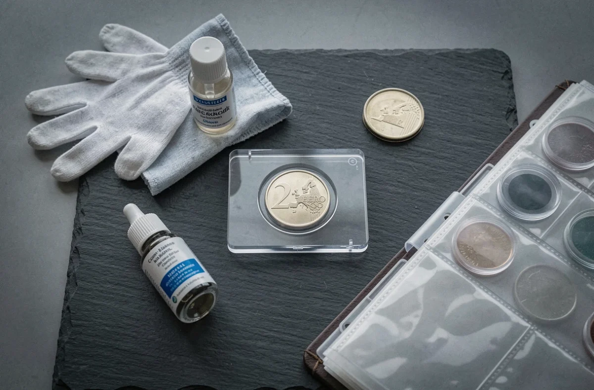 Accessoires de conservation pour pièce 2 euros Jeux Olympiques 2026 : capsule, gants et album numismatique