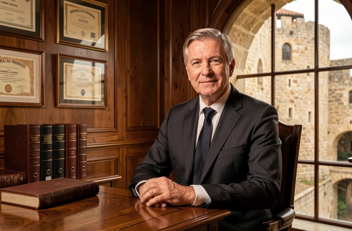 Conseiller en gestion de patrimoine Le Conservateur dans un bureau historique à Avignon avec vue sur les remparts